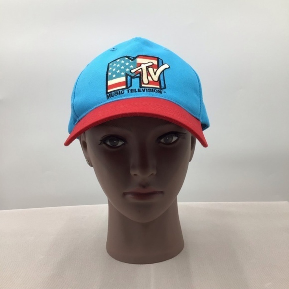 MTV Vibrant Blue and Red Hat